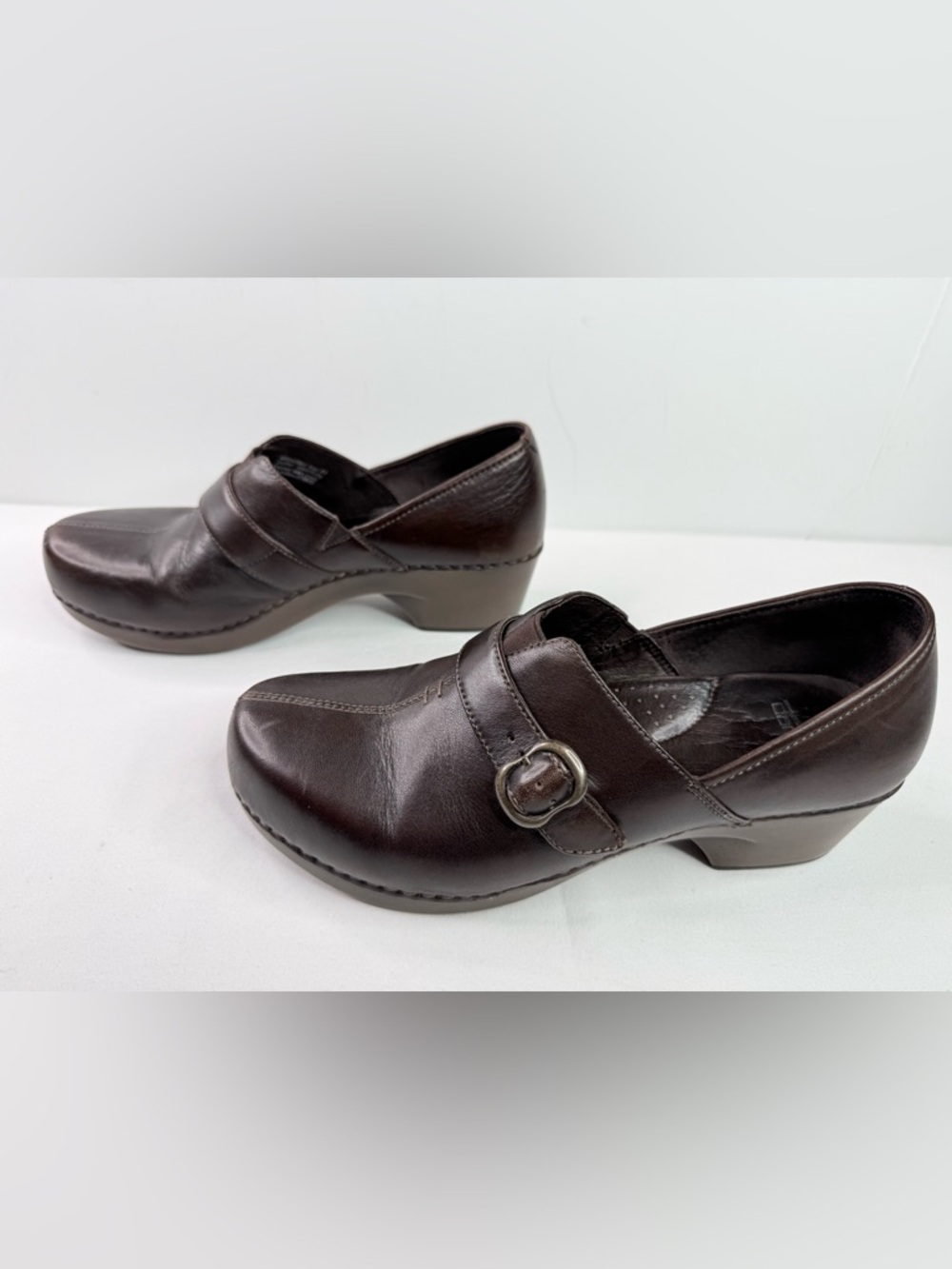 Dansko Tamara Leather Clog Women's Size 41 (10-10.5) Brown Comfort Shoe Slip-on